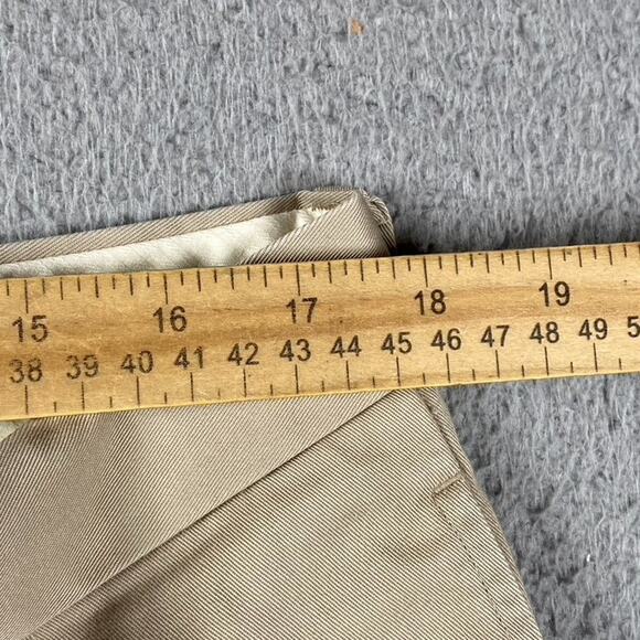 L.L. Bean Natural Fit Chino Pants Men's Size 35x30 Beige Formal Causal - Picture 5 of 8